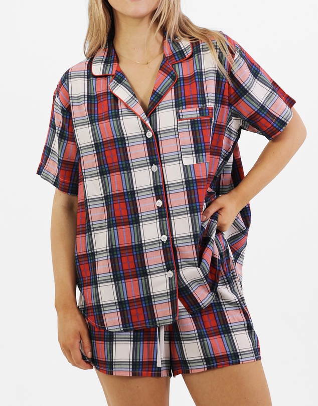 Mitch Dowd - Mitchdowd Womens Bamboo Check Fam Jam Pyjama Set