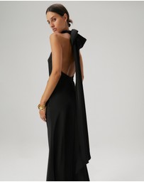 MISHA - Evianna Satin Maxi Dress