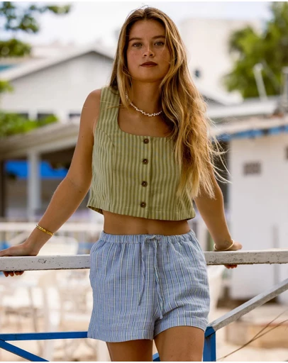 Billabong - Womens Wanderer Elastic Waist Shorts