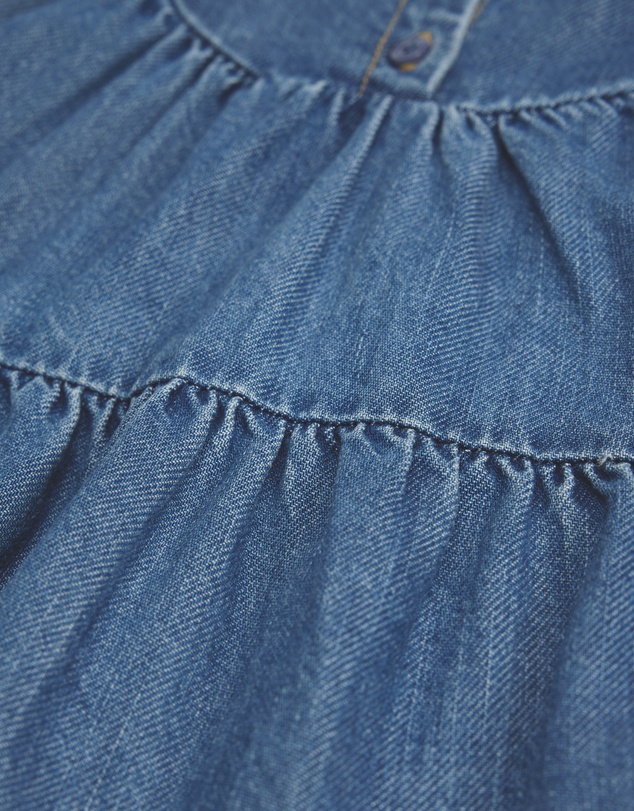 Country Road - Denim Tiered Dress