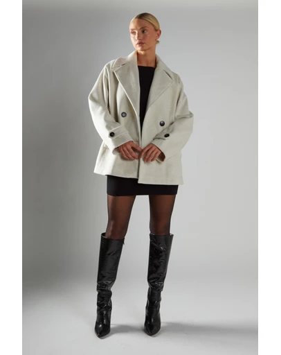 Glamorous - Double-Breasted Short-Coat