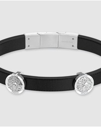 GUESS - Lion King Men's Bracelet Black & Silver