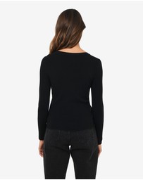 Forcast - Samira Scoop Neck Knit
