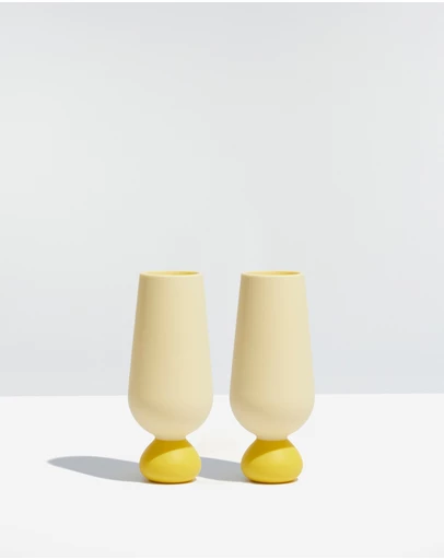 STYLD. - Bubble Champagne Flute Set (2 pcs)