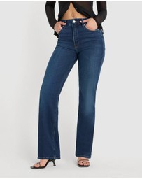 Good American - Soft Tech Good True Straight Jeans