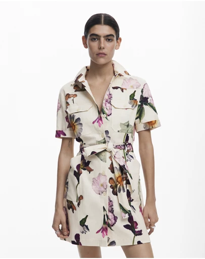 Desigual - Floral shirt dress