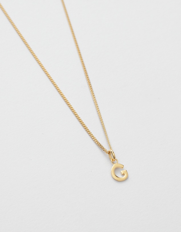 Kirstin Ash - G Outline Initial Necklace