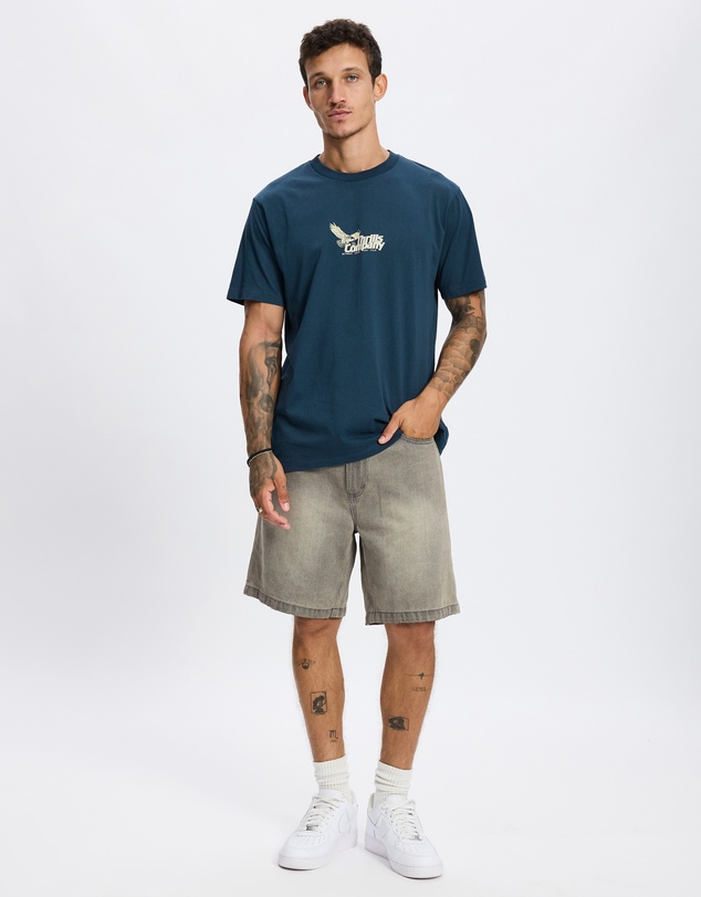 Thrills - Slacker Relaxed Denim Shorts