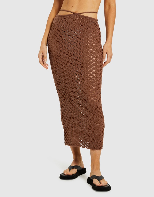 Subtitled - Miley Crochet Midi Skirt