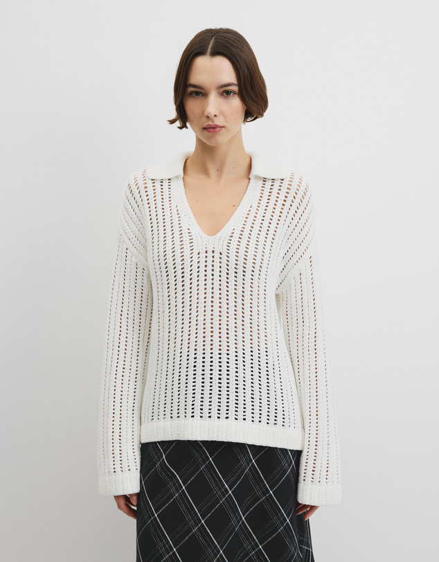 Country Road - Australian Good Earth Cotton Long Sleeve Tape Knit