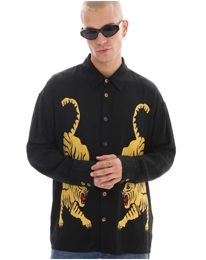 THE TALES - Crouching Tiger Long sleeve Shirt