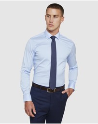Oxford - Blue Stretch Travel Shirt
