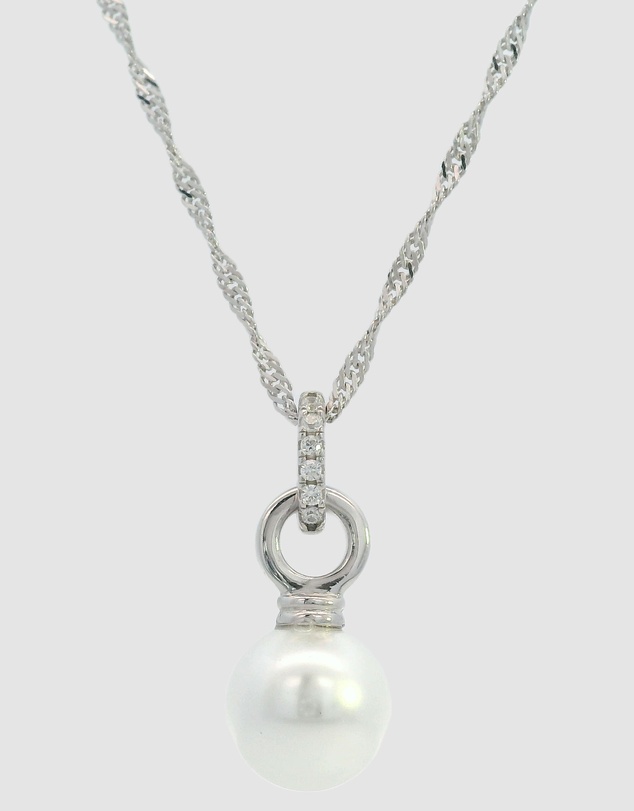 Georgini - Georgini Adagio Pearl Duo Pendant Silver