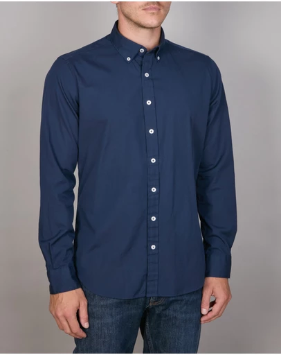 Abelard - 2 Ply Ortono Washed Oxford Slim Fit Shirt