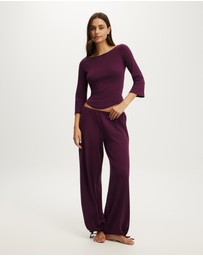 Cotton On Body - Dreamy Soft Pointelle 3/4 Long Sleeve Top