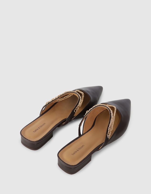 Belle & Bloom - On The Go Leather Flat