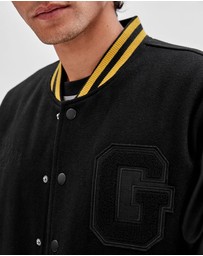 GUESS Originals - GUESS Originals x Batman Black Letterman Jacket