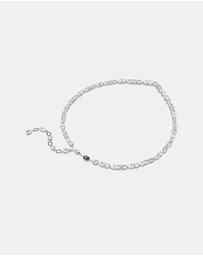 Swarovski - Mesmera necklace, Mixed cuts, White, Rhodium plated