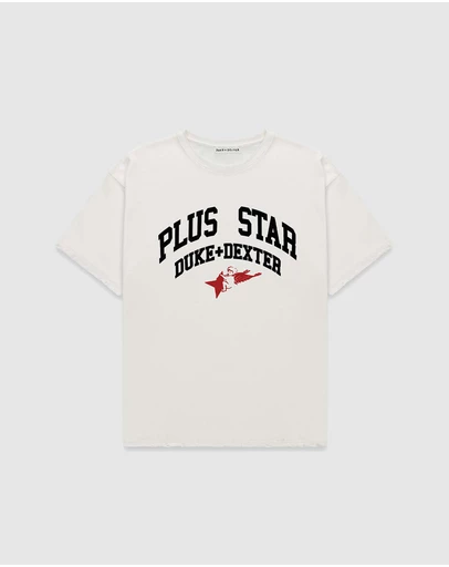Duke + Dexter - Plus Vintage White T-Shirt