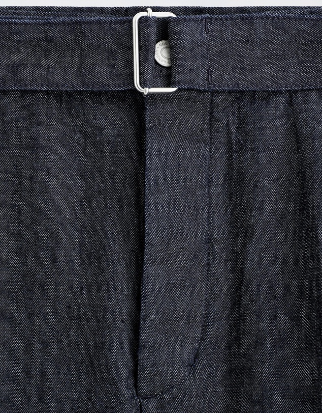 COS - Belted Wide-Leg Denim Shorts
