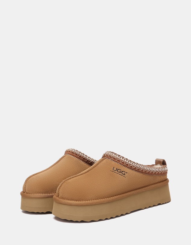 EVERAU - Australian Shepherd Ugg Tay Platform Cow Suede Upper House Shoes