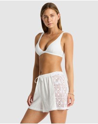 Sea Level Australia - Shore Linen Panelled Boxer Short