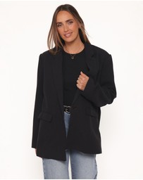 Petal & Pup - Rhodes Oversized Blazer - Black