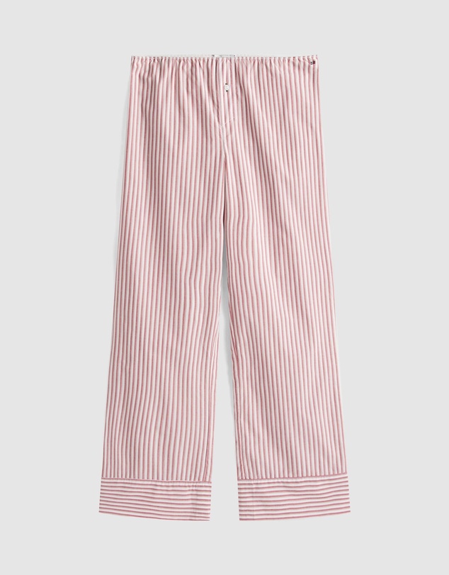 Tommy Hilfiger - Longsleeve Tee Pointelle Poplin PJ Set - Iconic Exclusive