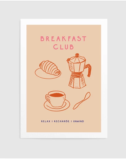 Olive et Oriel - Breakfast Club by Treechild Art Print