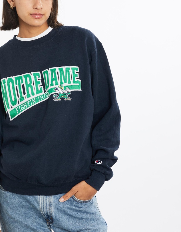Vintage by The Real Deal - Pre Loved - Vintage Champion NCAA Notre Dame Fighting Irish Sweatshirt
