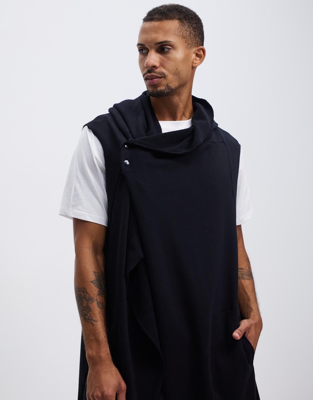 Surrounded By Ghosts - The Mercury French Terry Hooded Sleeveless Cardigan