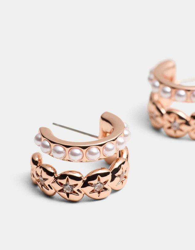 MIMCO - Westlyn Heart Duo Hoop Earrings