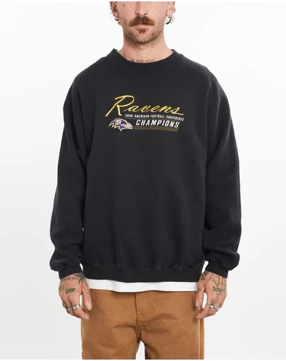 Vintage by The Real Deal - Pre Loved - Vintage NFL Baltimore Ravens Sweatshirt