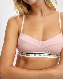 Cotton On Body - Branded Cotton Balconette Bralette