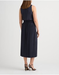 David Lawrence - Tauri Pleat Jersey Dress