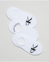 Calvin Klein - 3-Pack Monogram Liner Socks
