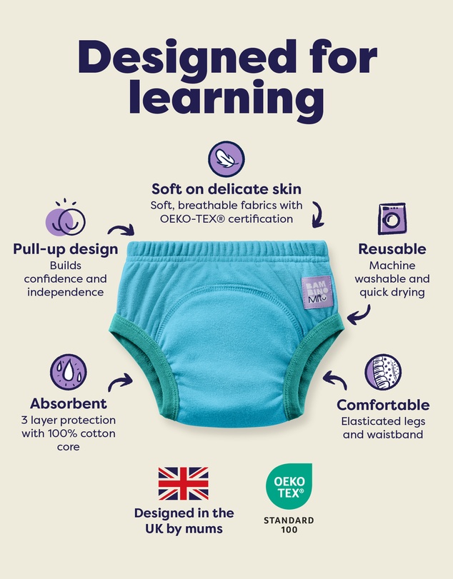 Splash About - 3 Pack Reusable Potty Training Pants Elite - Wild Life