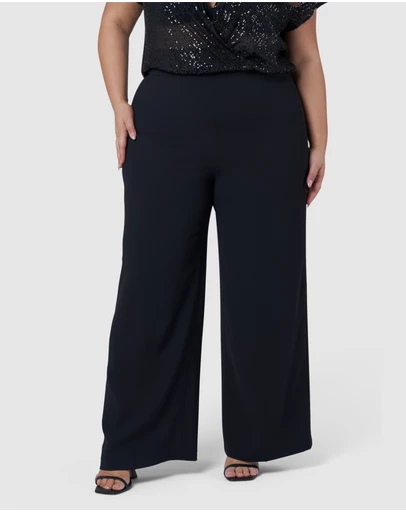 Pink Dusk by Curve Project - Arina Wide Leg Pants