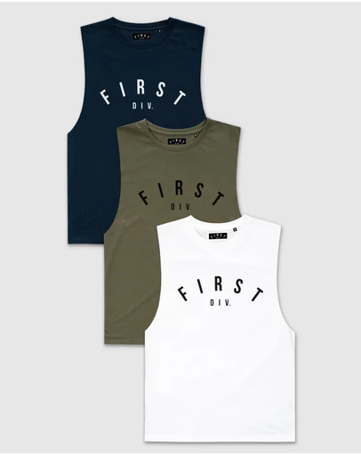First Division - 3-Pack Core Logo Tank