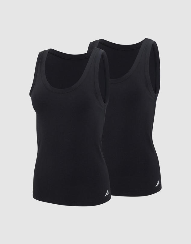 adidas Sportswear - 2 Pack Active Modal Comfort Tank Top With Cotton