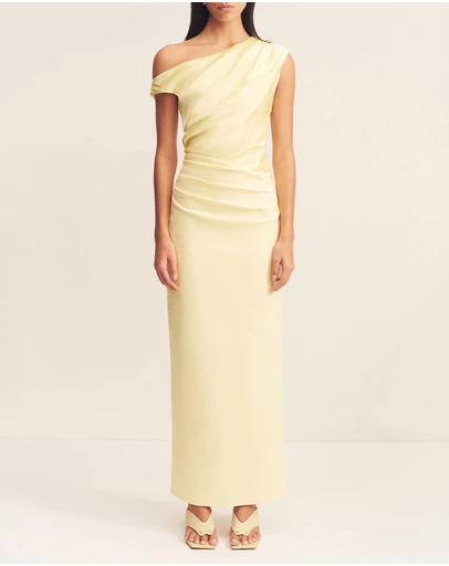 Shona Joy - Dillon Contrast Draped Maxi Dress
