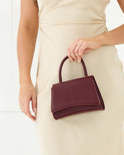 Morgan & Taylor - Zoella Top Handle Bag in Plum Purple
