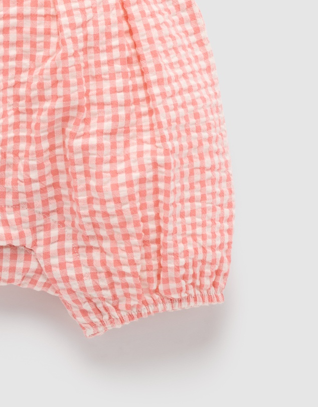 Purebaby - Gingham Romper-Babies