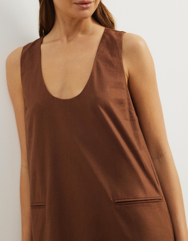 Atmos&Here - Luna Linen Blend Mini Dress