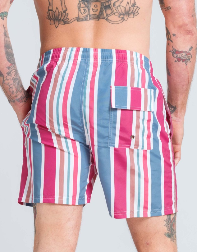 Vacancy Co - Candy Stripe Swim Short