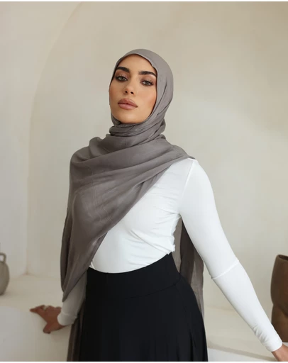 Mod Squad - Double Stitch Hijab- Steel