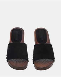 Steve Madden - Cento Black Suede Sandals