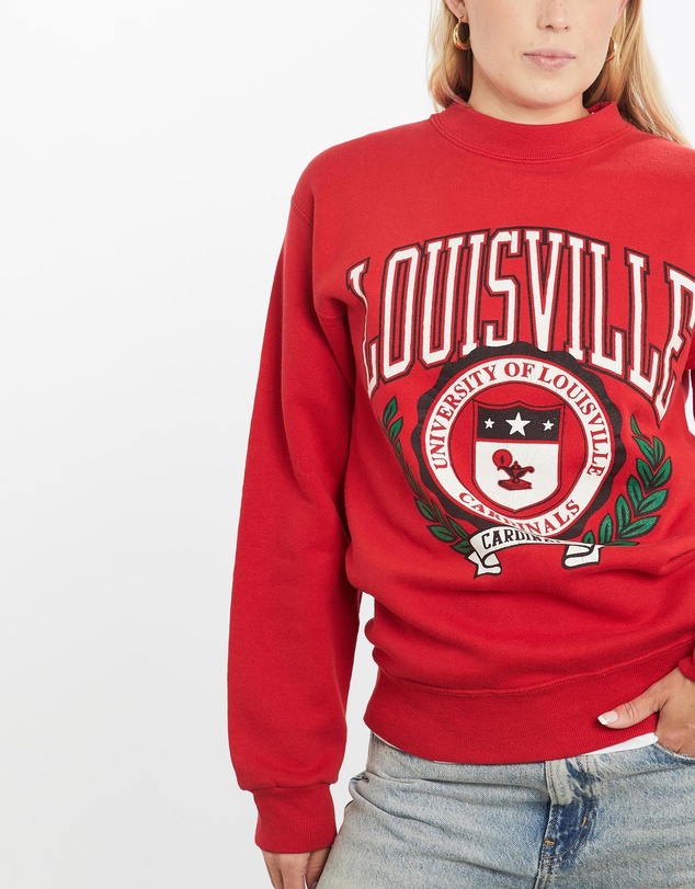 Vintage by The Real Deal - Pre Loved - Vintage 90s NCAA University of Louisville Cardinals Sweatshirt
