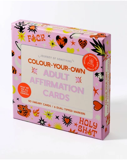 Journey Of Something - Colour Your Own Adult Affirmation Cards