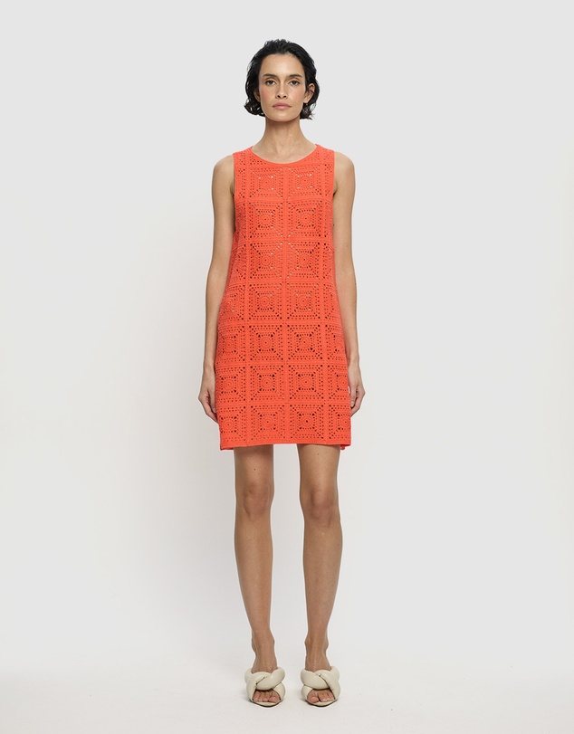 KIVARI - Brenna Crochet Mini Dress